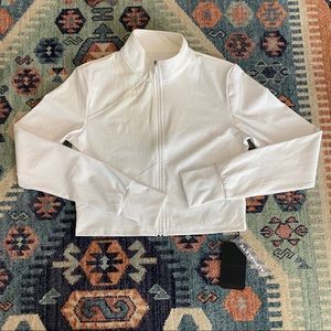 NWT Alphalete White Zip up